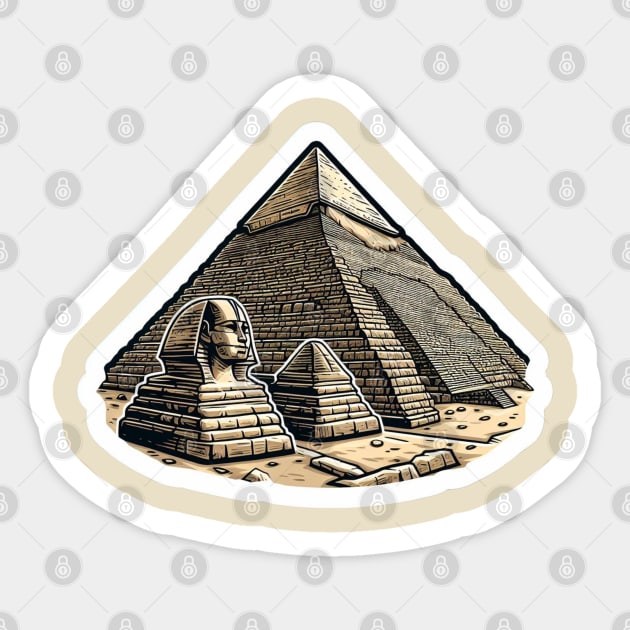 Giza Pyramids Sticker by EKLZR